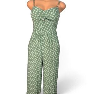 Elegant Green Floral Jumpsuit
